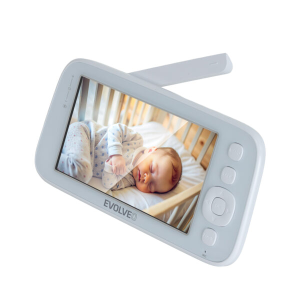 EVOLVEO Baby Monitor N5 - Set videochůvičky s 360° dohledem, obousměrnou komunikací a ukolébavkami,