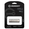 Kingston IronKey Locker+ 50/256GB/USB 3.1/USB-A/Stříbrná