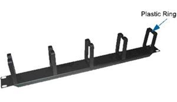 50271208_s 19" vyvazovací panel 1U 5x tvrdé plast. oko 3x6cm