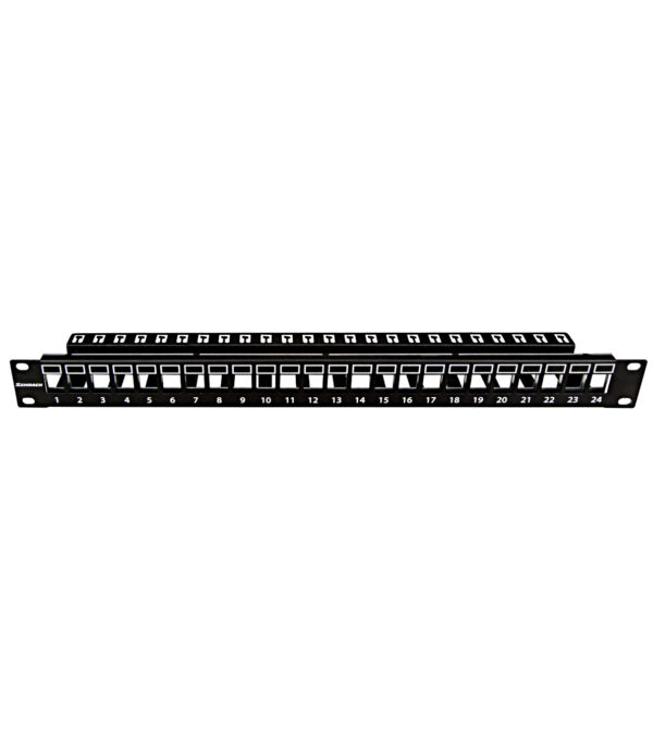 19"patchpanel AMPARO pro 24 keystone SFA/SFB neosazený, 1U