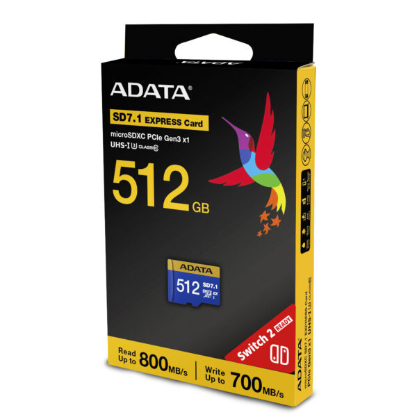 512p-2 Adata Express Gen3 L1/Micro SDXC/500GB/UHS-I U3 / Class 10