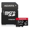 512s-1 Adata High Endurance/Micro SD/512GB/UHS-I U3 / Class 10/+ Adaptér