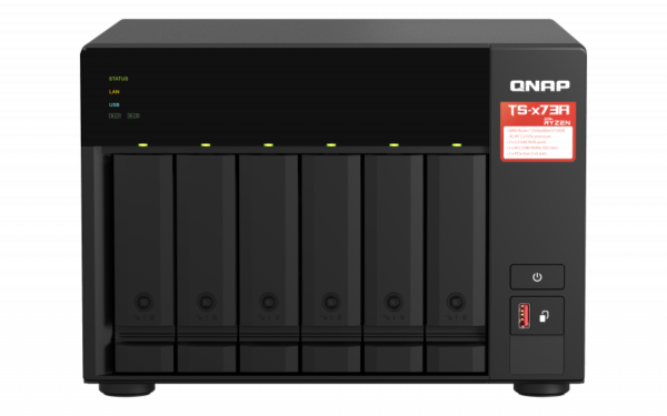 QNAP TS-673A-8G (Ryzen 2,2GHz / 8GB RAM / 6x SATA / 2x M.2 NVMe slot / 2x 2,5GbE / 2x PCIe / 4x USB)