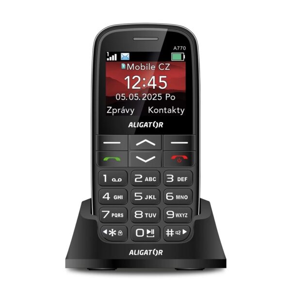ALIGATOR A770 Senior černý + stol.nab.