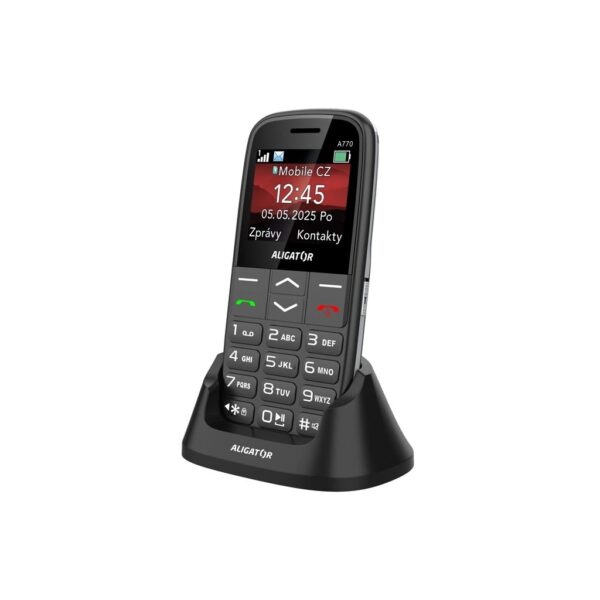 ALIGATOR A770 Senior černý + stol.nab.