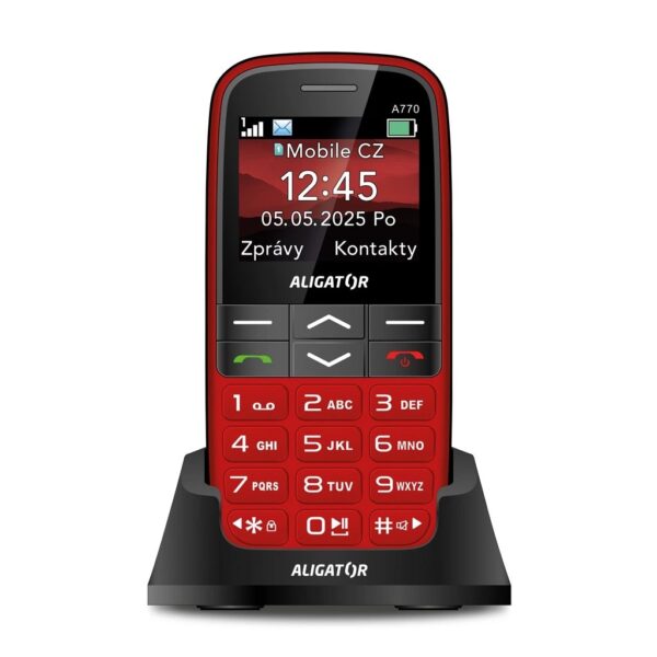 ALIGATOR A770 Senior červený + stol.nab.