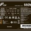 550W FSP HYPER 80+ PRO/550W/ATX 3.0/80PLUS Bronze 230V/Bulk