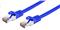 Kabel C-TECH patchcord Cat6, FTP, modrý, 1m