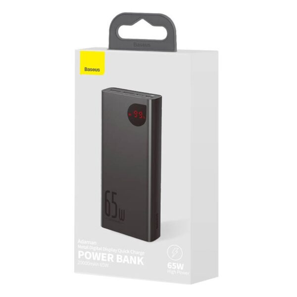 6-2 Baseus PPIMDA-D01 Adaman Digital Display Powerbanka 20000mAh 65W Black