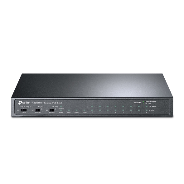 6-348 TP-Link TL-SL1311MP 8xFE POE+ 124W 2xGb nonPOE,1xSFP CCTV switch
