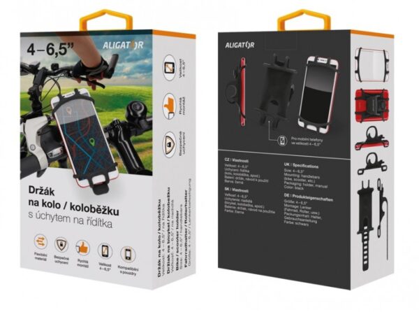 Držák na kolo/koloběžku ALIGATOR HA11, úchyt na řídítka, univerzální