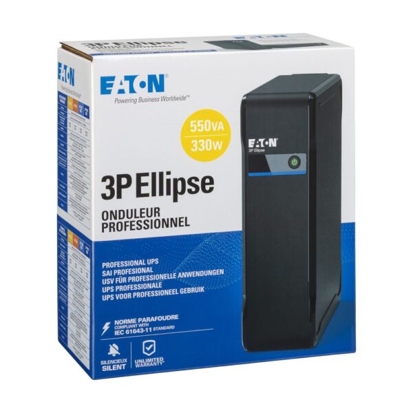 Eaton UPS 1/1fáze,550VA - 3P Ellipse 550 FR