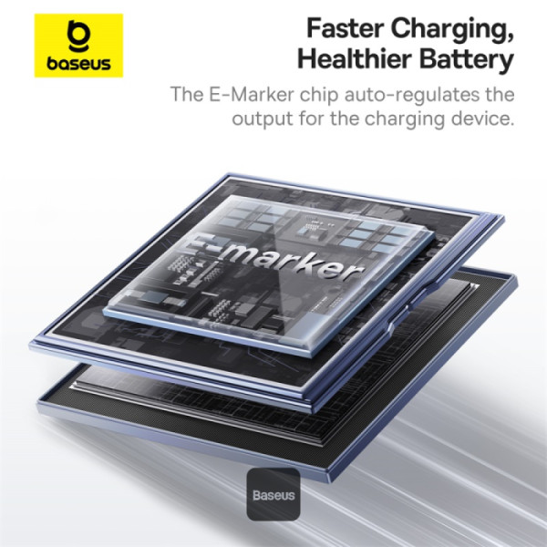 6-475 Baseus datový magnetický kabel Tungsten Gold USB-C/USB-C 1m 100W černý