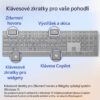 6-53 Microsoft Surface Keyboard (2. edice)/Bezdrátová Bluetooth/CZ-SK layout/Šedá