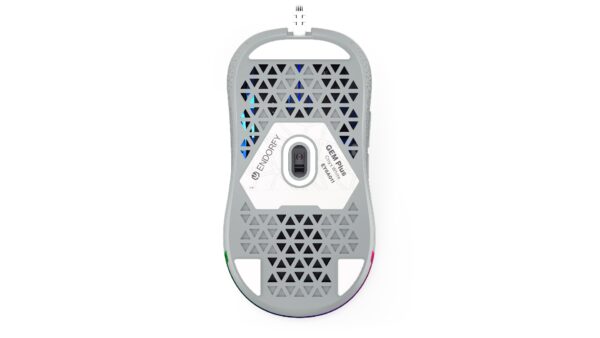 Endorfy GEM Plus/Herní/Optická/Pro praváky/19 000 DPI/Drátové USB-A/Bílá