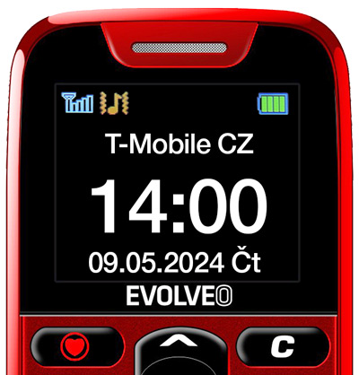 6.Jednoduche-ovladani-pro-vsechny-generace EVOLVEO EasyPhone, mobilní telefon pro seniory s nabíjecím stojánkem, červená