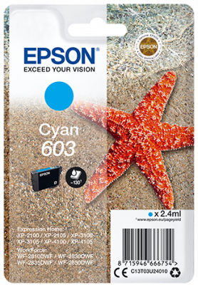 Epson singlepack, Cyan 603
