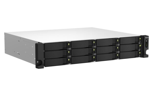 QNAP TS-1264U-RP-8G (4core 2,9GHz, 8GB RAM, 12x SATA, 2x 2,5GbE, 1x PCIe, 1x HDMI, 4x USB, 2x zdroj)