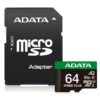 Adata Speed Plus/Micro SD/64GB/UHS-I U3 / Class 10/+ Adaptér