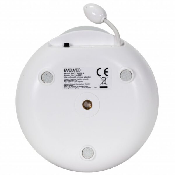 EVOLVEO NL4, dětská videochůvička s nočním světlem a otočnou kamerou