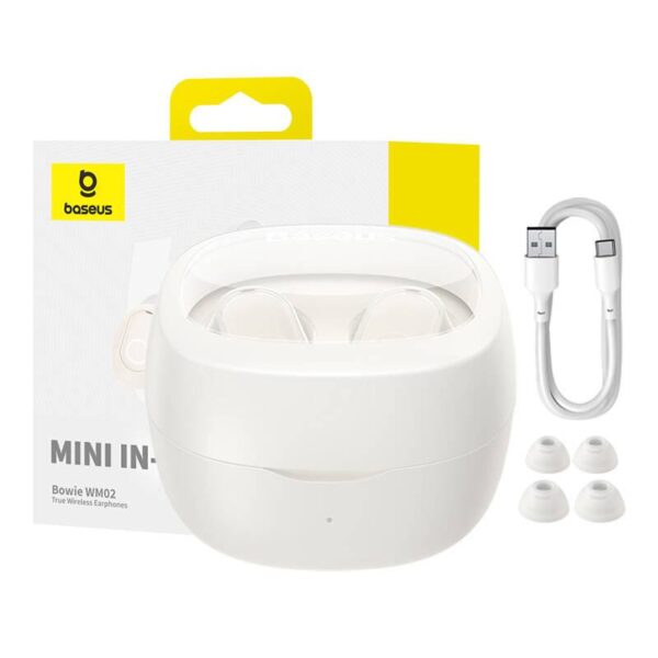 Baseus Bluetooth sluchátka Bowie WM02 bílá