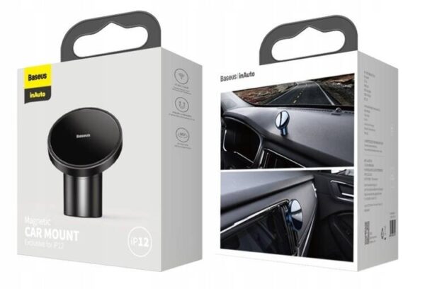6932172634865_4 Baseus NeoGravity 2v1 Magnetický Držák do Auta Cluster Black