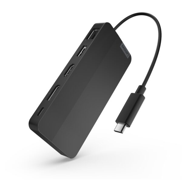 7-185 Lenovo USB-C Dual Display Travel Dock (w/ adapter)