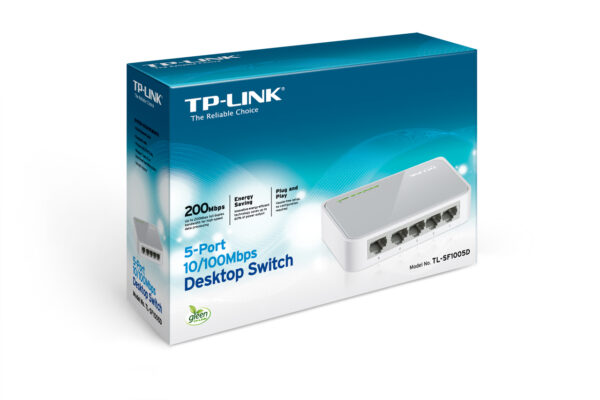 7-204 TP-Link TL-SF1005D 5x 10/100Mbps Desktop Switch