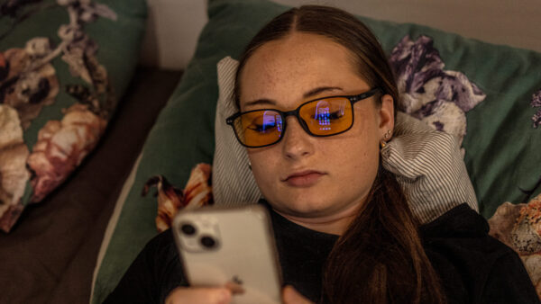 EVOLVEO BlueBlock40, PC brýle, blokace modrého světla 40%, nedioptrické, černé