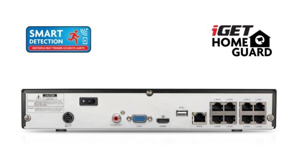 7.HGNVK-85304_6 iGET HGNVK85304 - Kamerový PoE FullHD set, 8CH NVR + 4x IP 1080p kamera, SMART detekce, W/M/Andr/iOS