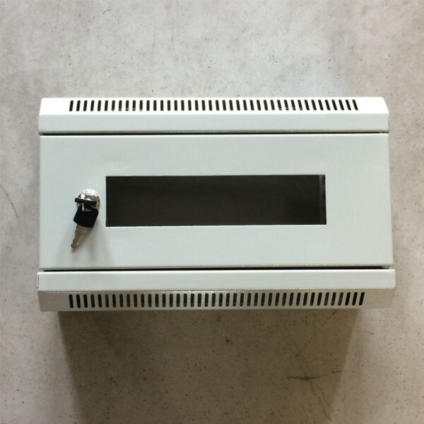 7020_4U_140_sklo_g1_800 10" rack jednodílný 4U/140 DATACOM Šedý Skl.dv.