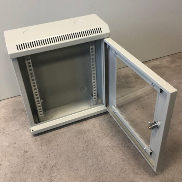 7022_g2_800-1 10" rack jednodílný 9U/140 DATACOM Šedý Skl. dv.