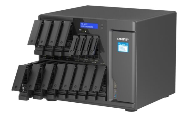 QNAP TS-1655-8G (8core 2,8GHz, 8GB RAM, 12x 3,5"+4x 2,5" SATA, 2x M.2 NVMe slot, 2x 2,5GbE, 3x PCIe)