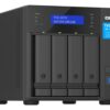 QNAP TVS-h474-PT-8G (2core 3,7GHz, ZFS, 8GB RAM, 4x SATA, 2x M.2 NVMe, 2x PCIe, 2x 2,5GbE, 1x HDMI)