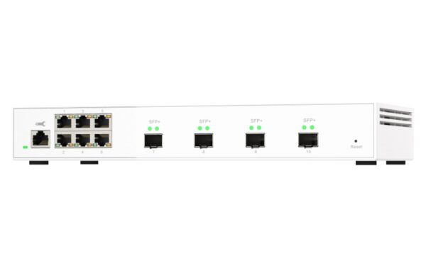 QNAP řízený switch QSW-M2106-4S (6x 2,5GbE RJ45 a 4x 10GbE SFP+)