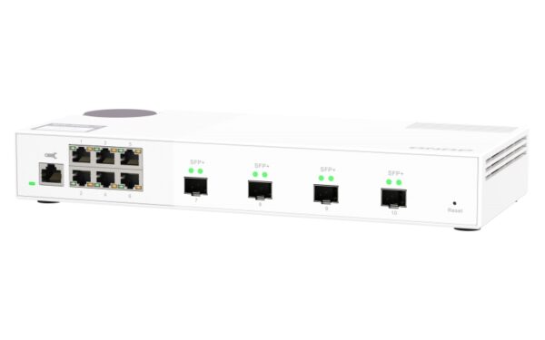 QNAP řízený switch QSW-M2106-4S (6x 2,5GbE RJ45 a 4x 10GbE SFP+)
