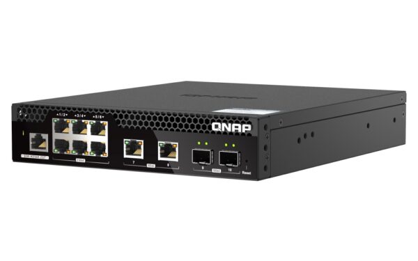 QNAP řízený switch QSW-M2106R-2S2T (6x 2,5GbE RJ45, 2x 10GbE RJ45, 2x 10GbE SFP+, malá šířka)