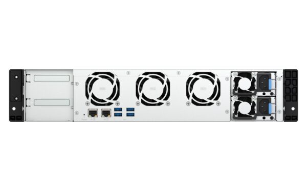 QNAP TS-855eU-RP-8G (8core 2,8GHz, 8GB RAM, 8x SATA, 2x 2,5GbE, 2x M.2 NVMe, 2x PCIe, malá hloubka)