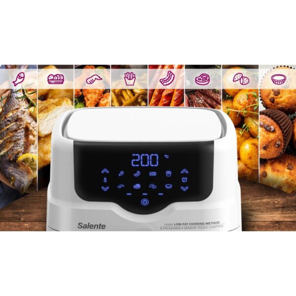 746-9_banner-hotair-b2w-jpg Salente HotAir, horkovzdušná fritéza 2v1, 4,3 l, bílá