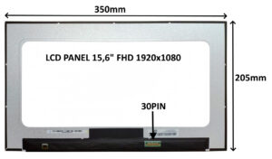 77042505_obr_s-2 LCD PANEL 15,6" FHD 1920x1080 30PIN MATNÝ IPS / BEZ ÚCHYTŮ