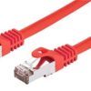 Kabel C-TECH patchcord Cat6, FTP, červený, 1m