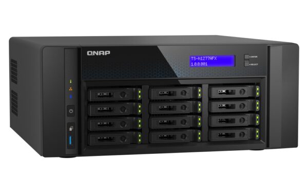 QNAP TS-h1277AFX-R7-32G (Ryzen 7 5,5GHz, ZFS, 32GB DDR5 ECC RAM, 12x 2,5" SATA, 2x 2,5GbE, 2x 10GbE)