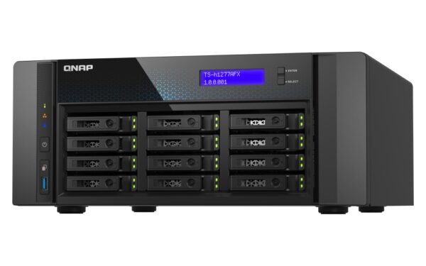 QNAP TS-h1277AFX-R7-32G (Ryzen 7 5,5GHz, ZFS, 32GB DDR5 ECC RAM, 12x 2,5" SATA, 2x 2,5GbE, 2x 10GbE)