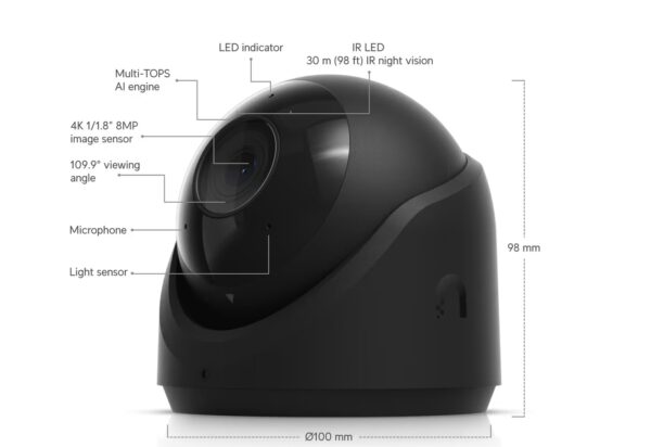 Ubiquiti UVC-G6-Turret-B - UniFi Protect G6 Turret, černá