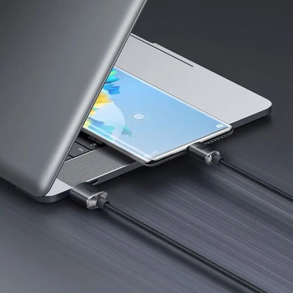 8-28 Baseus CAJY000401 Crystal Shine Series Datový Kabel USB - USB-C 100W 1,2m Black