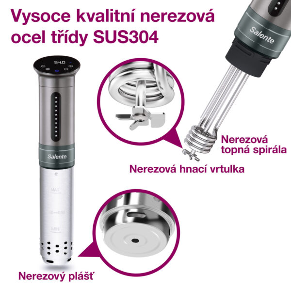 8-Nerezove-provedeni-ze-spickoveho-materialu Salente SuChef, Sous Vide vařič, nerez