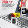 SanDisk Ultra Fit/64GB/USB 3.1/USB-A/Černá