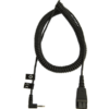 Jabra QD-2,5mm, 0,5-2m, coiled