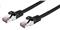 Kabel C-TECH patchcord Cat6, FTP, černý, 2m