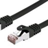Kabel C-TECH patchcord Cat6, FTP, černý, 0,25m